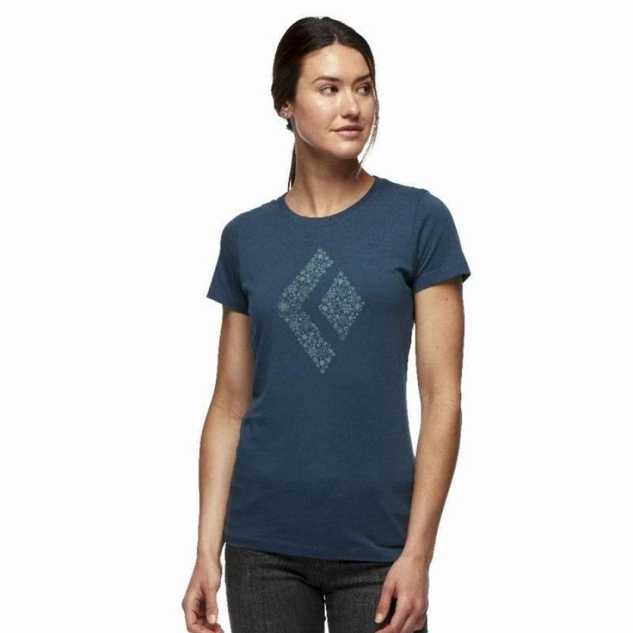 Femme * | Vente Flash Black Diamond Snow Diamond Tee T-Shirt Femme Azurite