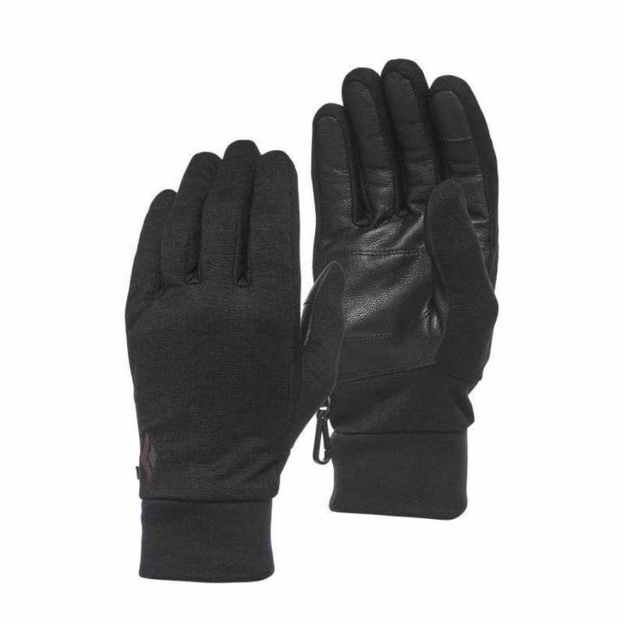 Sports D'Hiver * | De Gros Black Diamond Heavyweight Wooltech Sous-Gants Anthracite