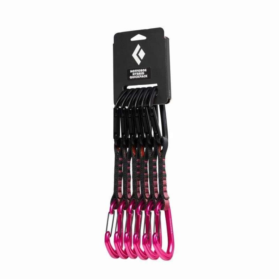 Escalade * | Vente Flash Black Diamond Hotforge Hybrid Quickpack 12 Cm Lot De 6 Degaines Ultra Pink