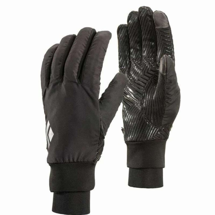 Homme * | Meilleure Vente Diamond Mont Blanc Gants Running Black