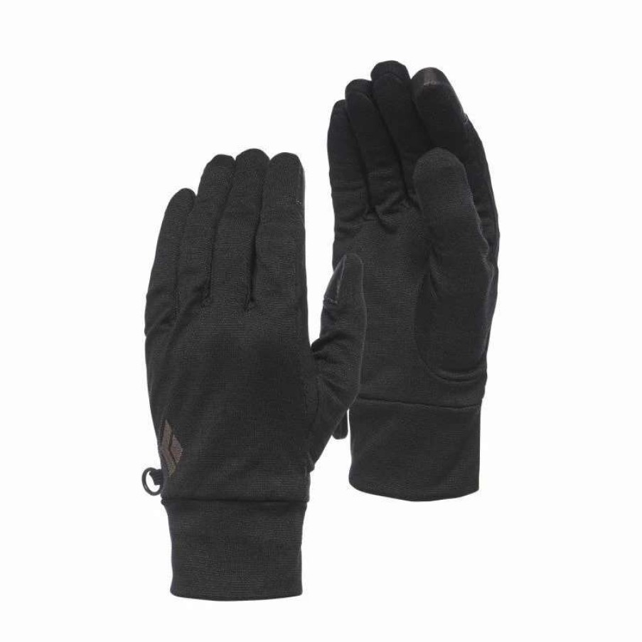 Sports D'Hiver * | Offres Black Diamond Lightweight Wooltech Gloves Sous-Gants Anthracite