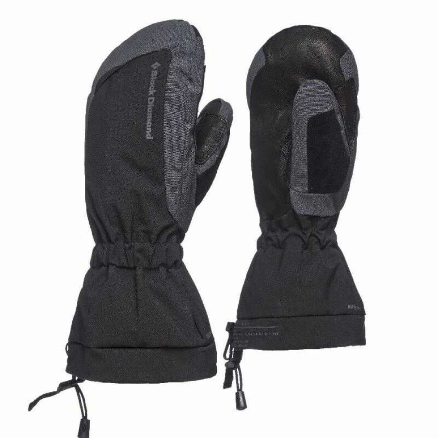 Homme * | Acheter Diamond Glissade Mitts Moufles Homme Black