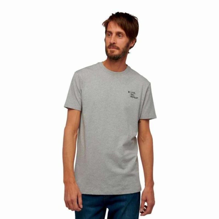 Homme * | Tout Neuf Black Diamond Ski Mountaineering Tee T-Shirt Homme Nickel Heather