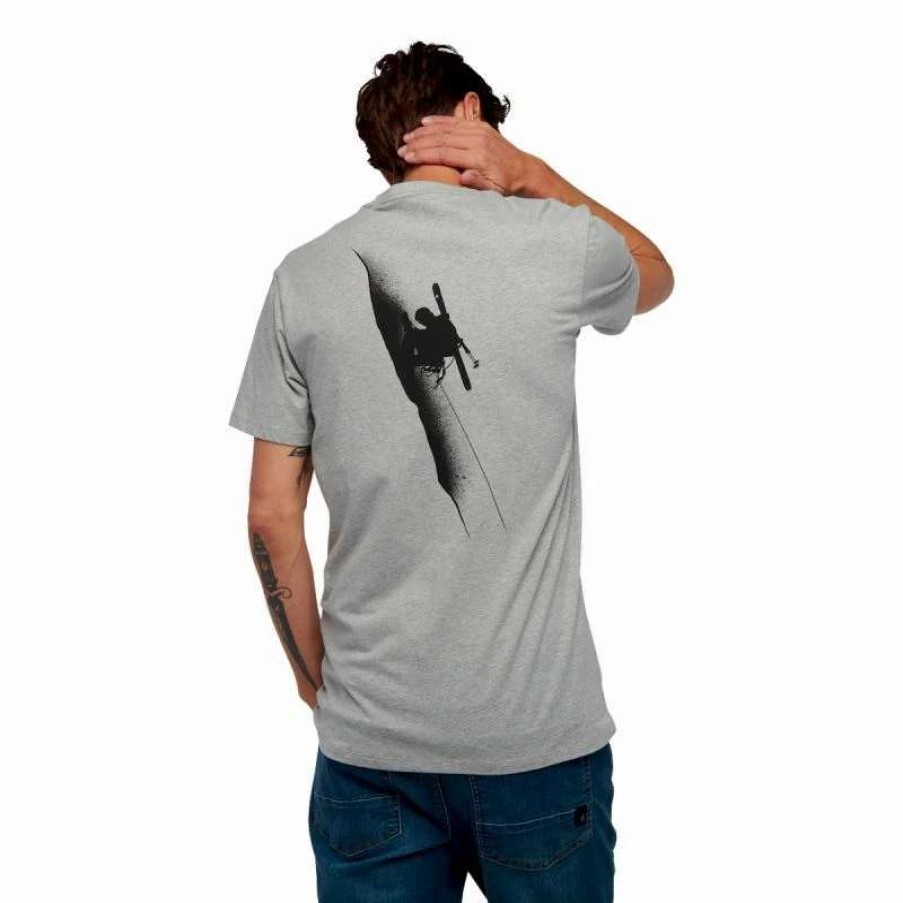 Homme * | Tout Neuf Black Diamond Ski Mountaineering Tee T-Shirt Homme Nickel Heather