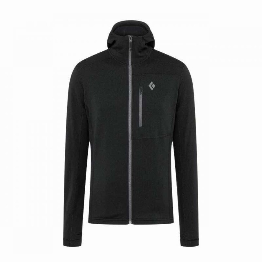 Homme * | Acheter Diamond Coefficient Fleece Hoody Polaire Homme Black