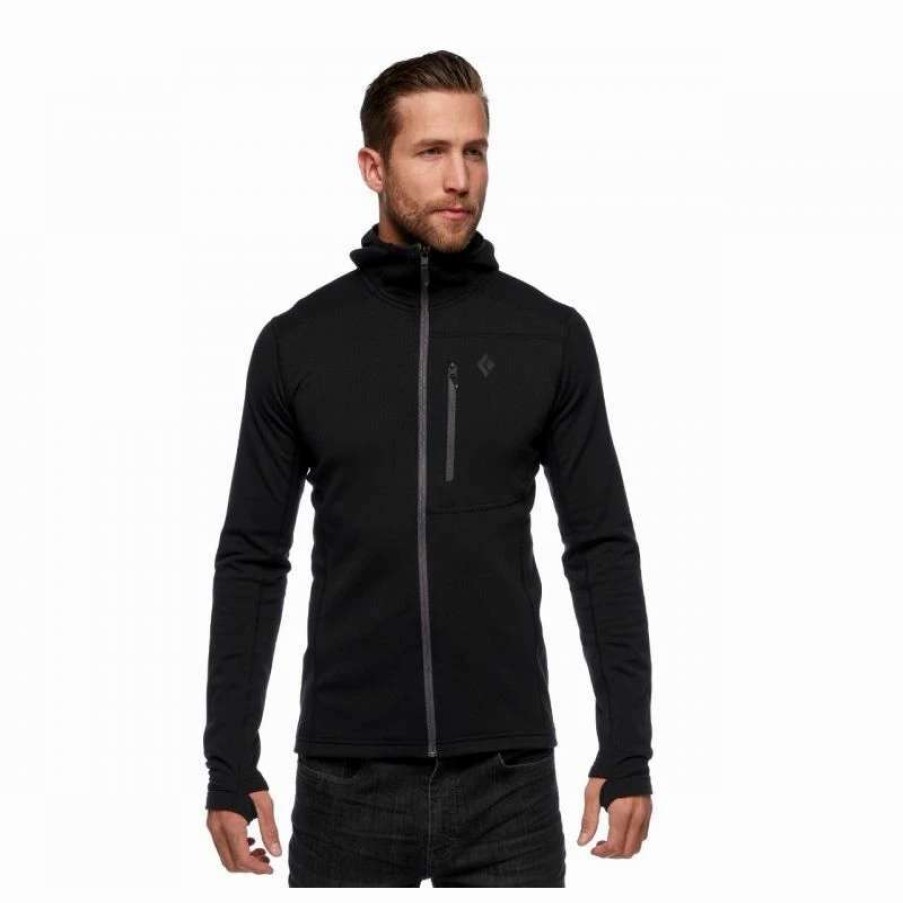 Homme * | Acheter Diamond Coefficient Fleece Hoody Polaire Homme Black