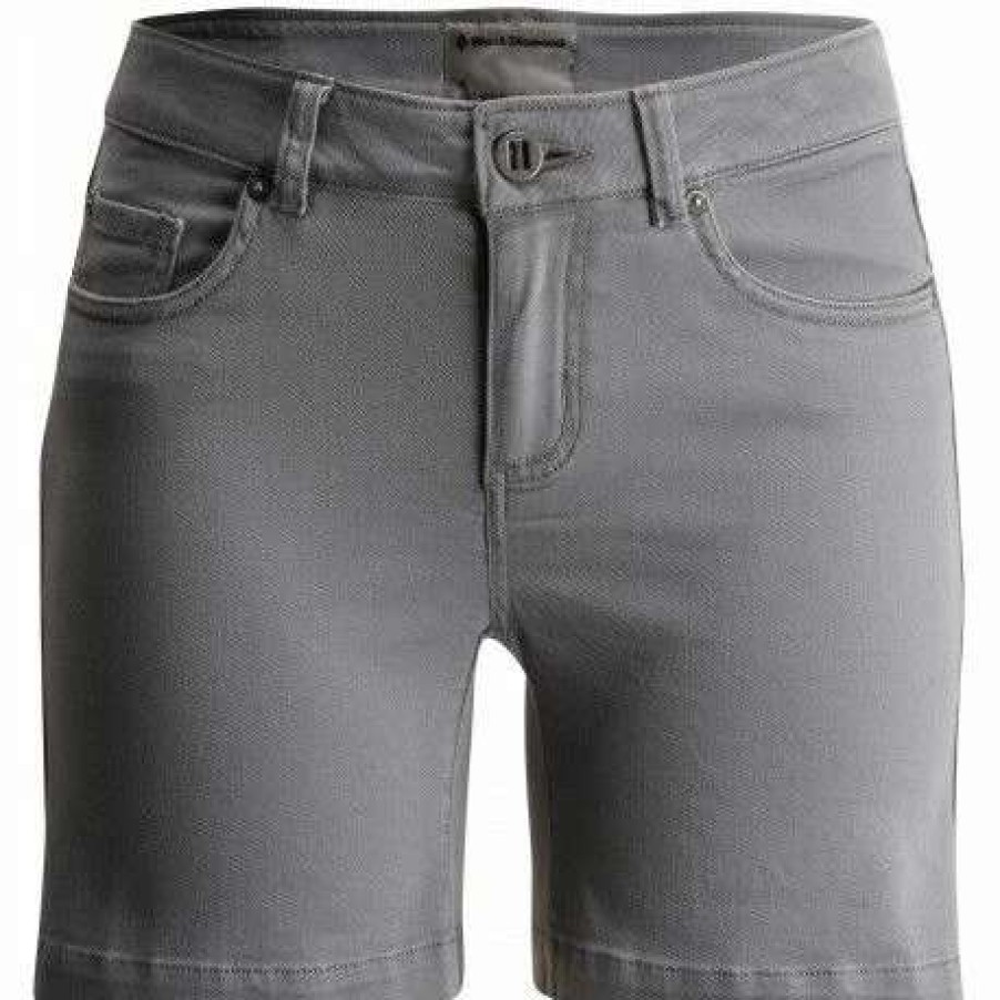 Femme * | Tout Neuf Black Diamond Stretch Font Shorts Short Escalade Femme Ash