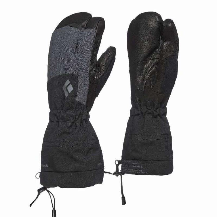 Homme * | Tout Neuf Diamond Soloist Finger Gloves Gants Alpinisme Homme Black