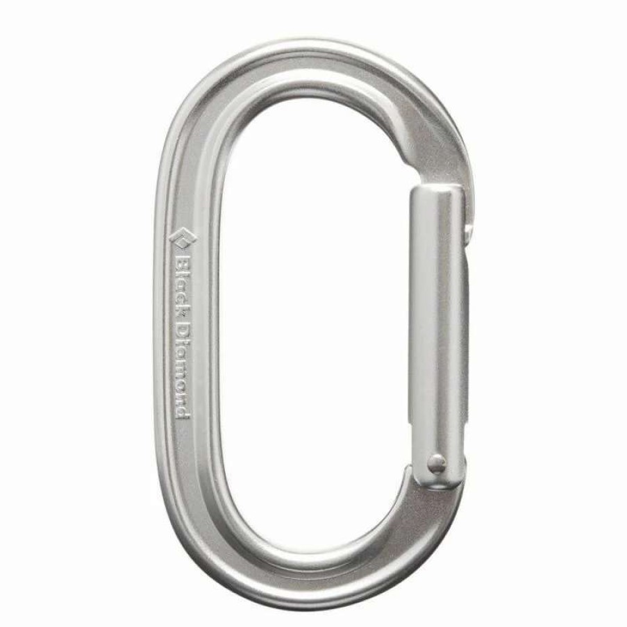 Escalade * | Meilleur Prix Black Diamond Oval Keylock Carabiner Mousqueton Polished