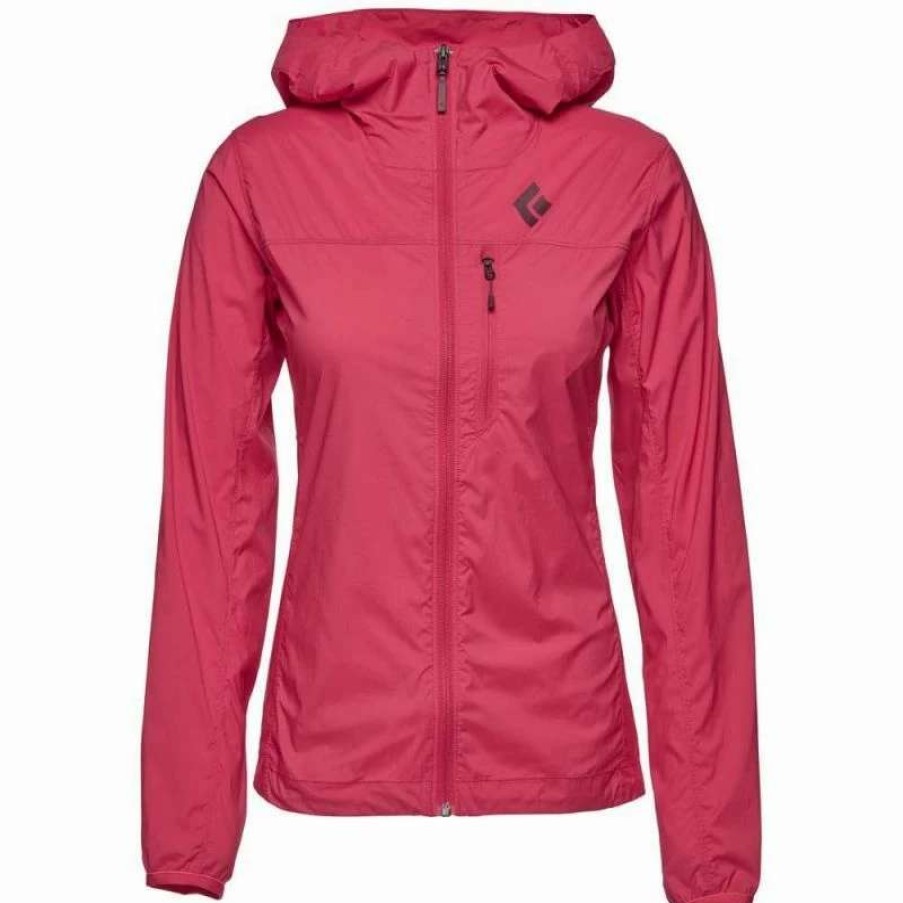 Femme * | Budget Black Diamond W Alpine Start Hoody Veste Coupe-Vent Femme Pomegranate